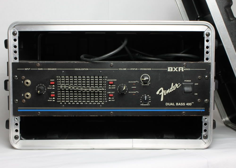 Fender BXR Dual Bass 400 Amp/Head 400w Power Head